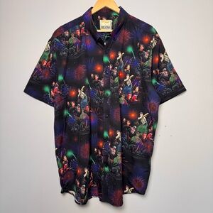 RSVLTS The Sandlot Name Game Firework Button Front Shirt